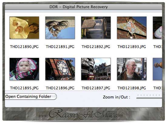 Screenshot of Recover Photos Mac OS X