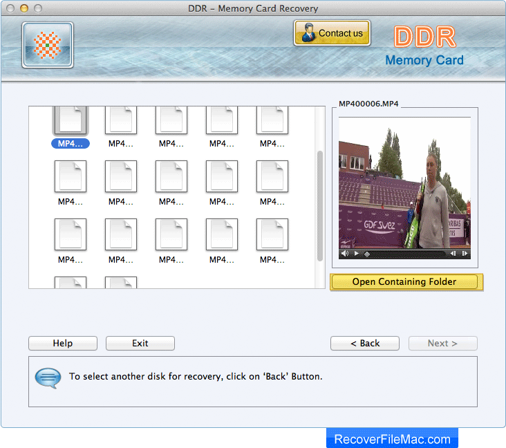 Recover File Mac - Memory Card